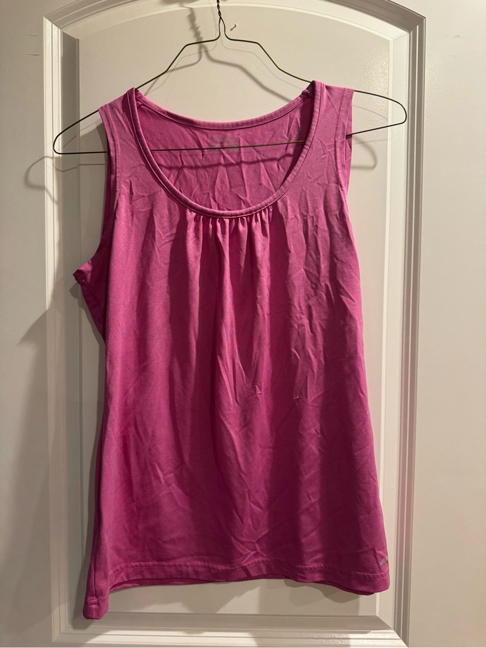 Eddie Bauer Sleeveless Scoop Neck Tank Top - Bright Pink